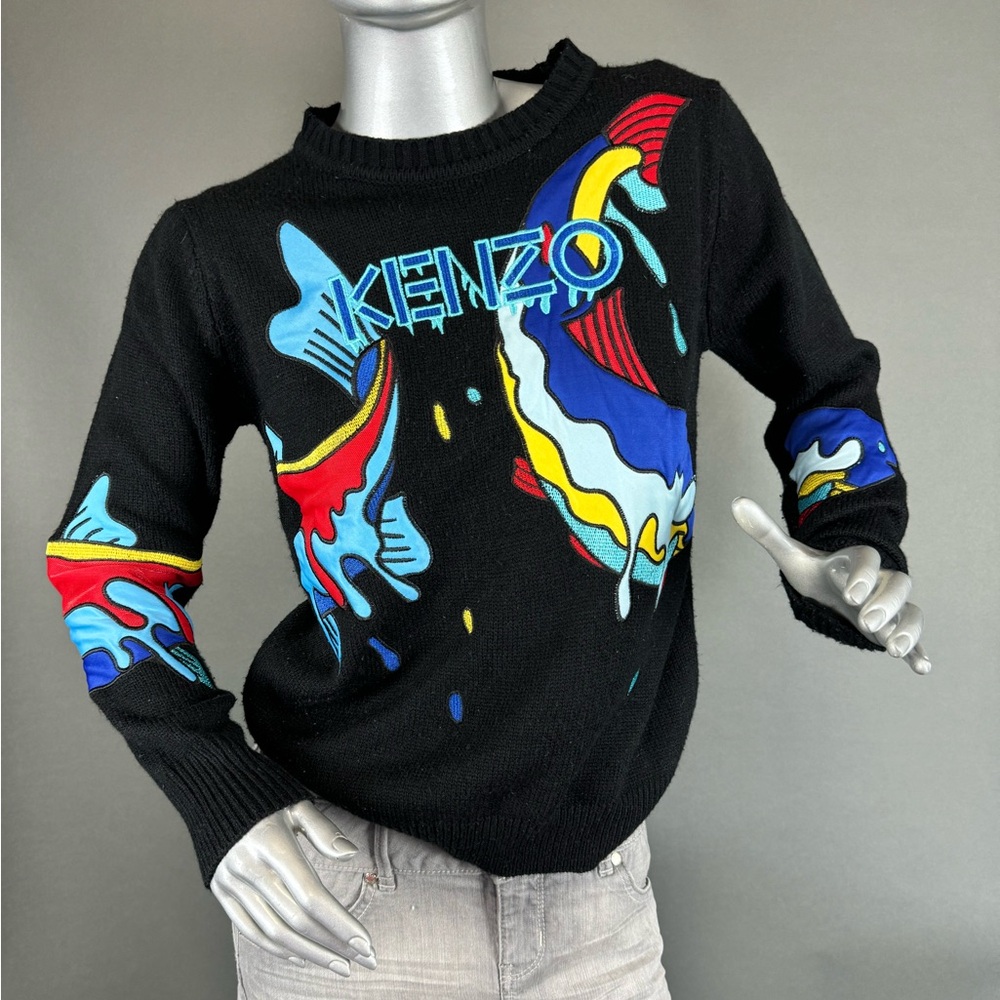KENZO Koi Fish Embroidered Sweater